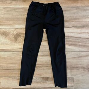 ATHLETA Cropped Leggings with Black Zipper Pocket Drawstring Waist Size Small